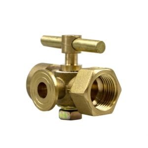 brass three way plug valve