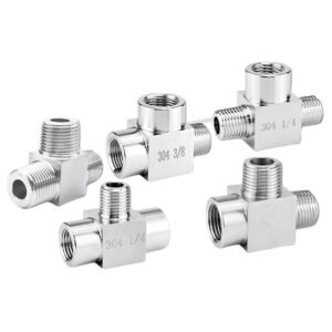 high pressure male and female tee pipe fittings stainless steel adapter