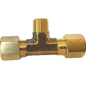 brass Low Pressure Compression Male Tee