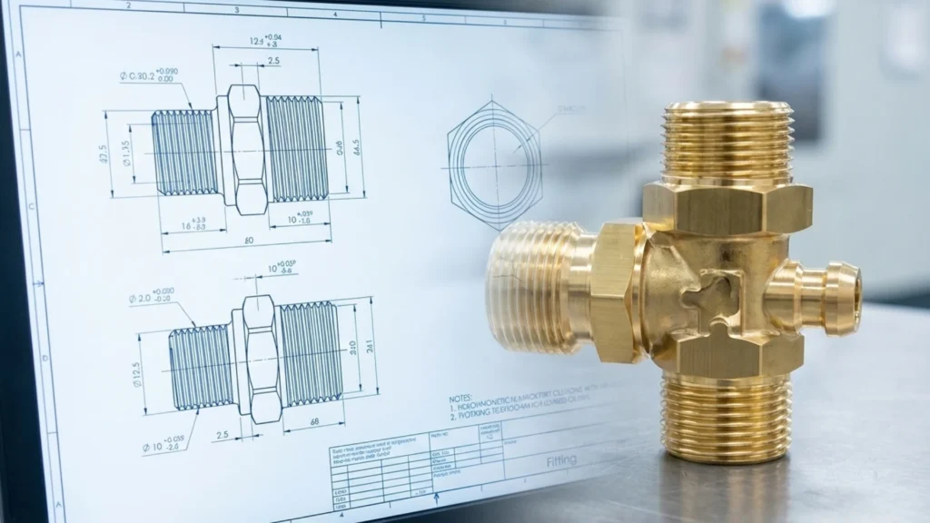 custom brass fitting